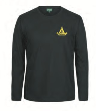HCC Long Sleeve Cotton Tee:Black