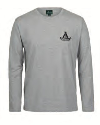 HCC Long Sleeve Cotton Tee:Grey